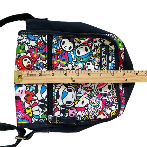 Neon Star Tokidoki Small Messenger Bag Crossbody Flap Front 8x9" Kidcore Y2K - Picture 5 of 9